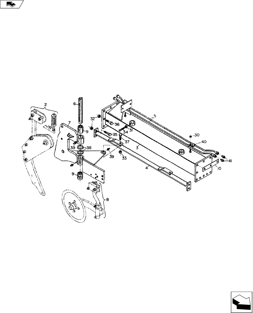 Схема запчастей Case IH 900 SERIES - (75.200.10) - 2 BOTTOM EXTENSION ASSEMBLY (75) - SOIL PREPARATION