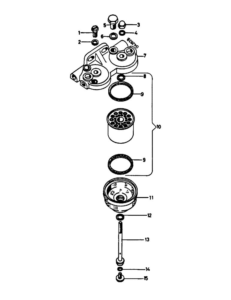 Схема запчастей Case IH 744 - (3B15) - FUEL FILTER "BOSCH", 644 (-074715) E, 744 (-559347) E, 844 ( -016958) E, 844S ( 020608) Power