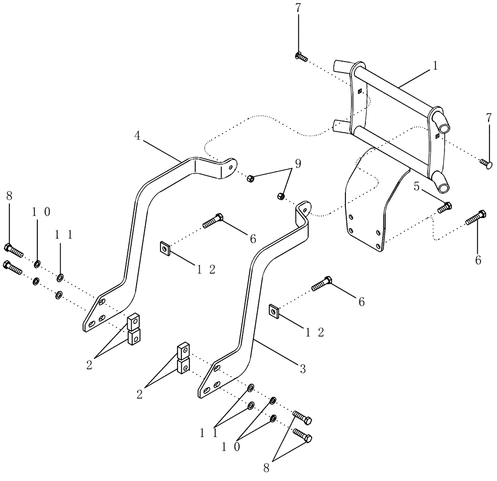 Схема запчастей Case IH LX172 - (09-05) - PROTECTIVE ASSEMBLY - GRILLE (09) - CHASSIS/ATTACHMENTS