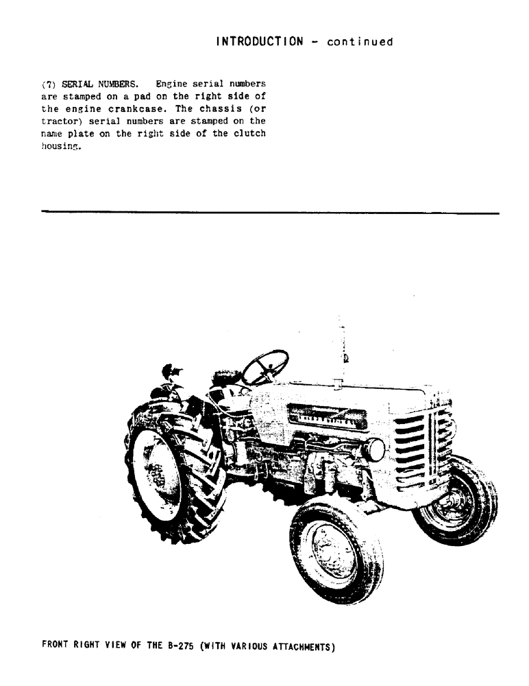 Схема запчастей Case IH B275 - (002) - INTRODUCTION - MODEL VIEW (00) - GENERAL