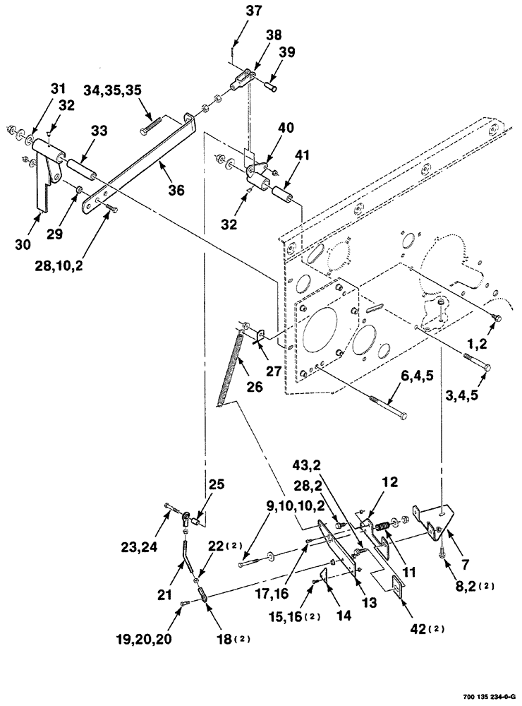 Схема запчастей Case IH RS561 - (06-028) - TWINE CUTOFF ASSEMBLY (13) - FEEDER