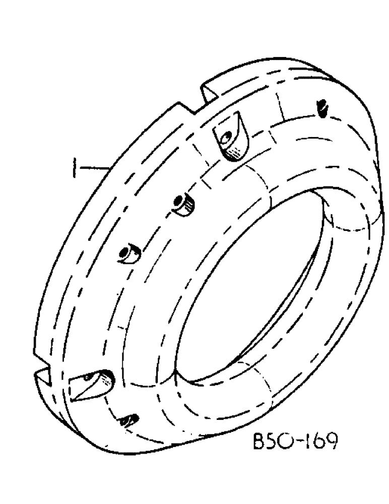 Схема запчастей Case IH 884 - (15-09) - REAR WHEEL WEIGHTS, SOLID TYPE Wheels & Traction