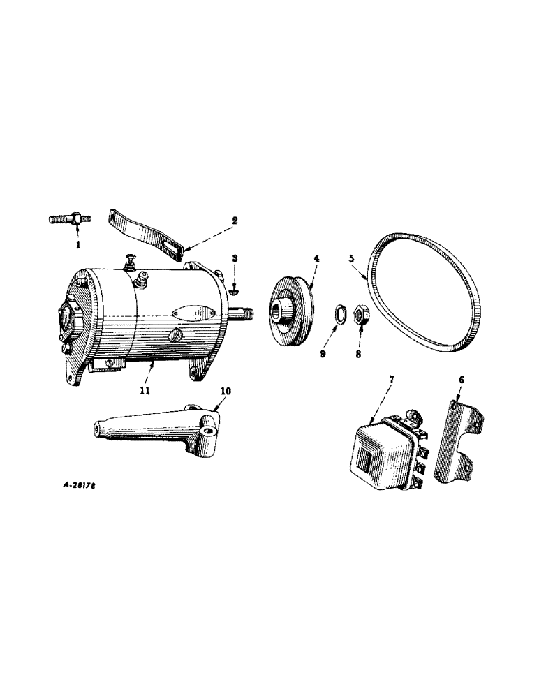 Схема запчастей Case IH SUPER M-TA - (165) - ELECTRICAL SYSTEM, DIESEL ENGINE, GENERATOR AND CONNECTIONS (06) - ELECTRICAL SYSTEMS