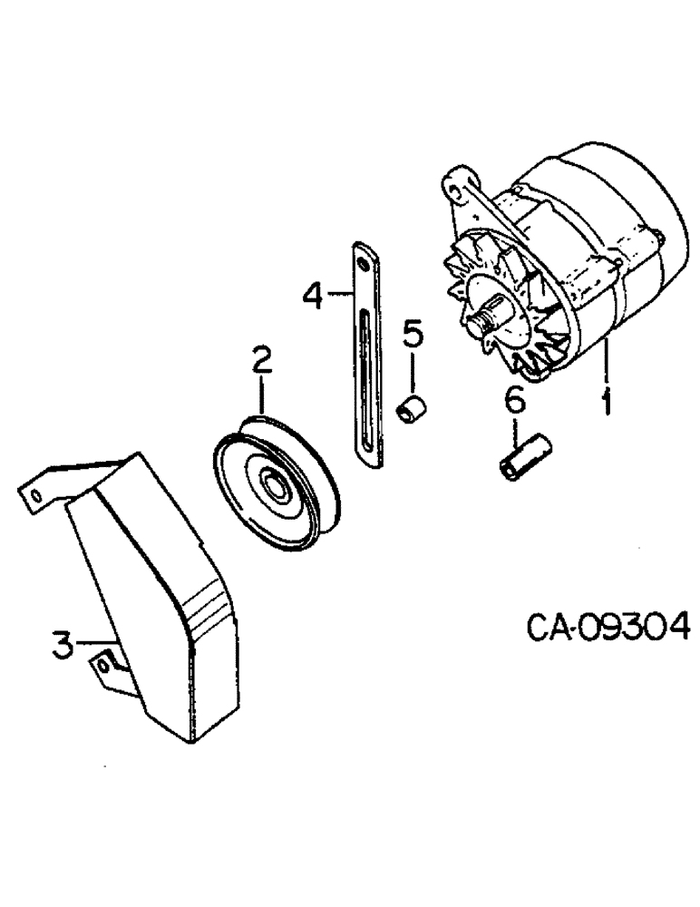 Схема запчастей Case IH 884 - (08-01A) - ALTERNATOR AND CONNECTIONS, FOR TRACTORS WHICH WILL BE EQUIPPED WITH SIMS CAB (06) - ELECTRICAL