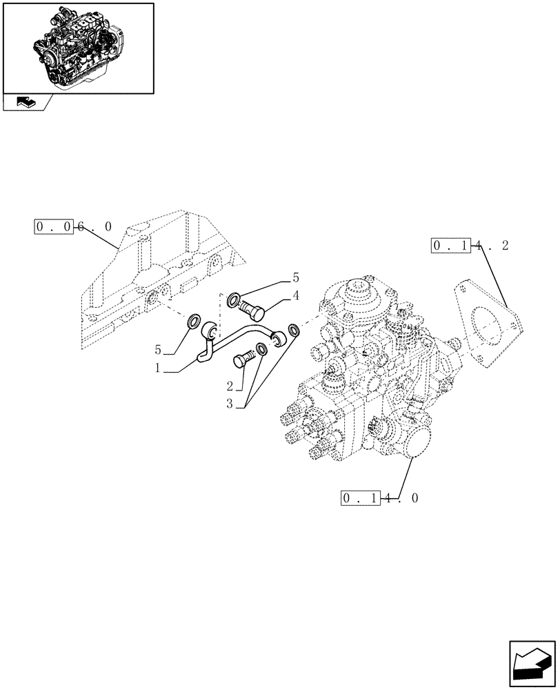 Схема запчастей Case IH F4GE9684B J600 - (0.14.6) - INJECTION EQUIPMENT - PIPING (4893100) 