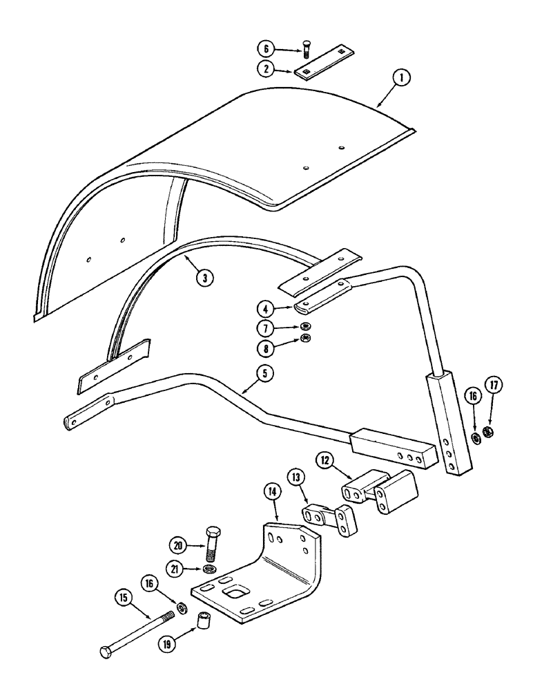 Схема запчастей Case IH 2096 - (9-458) - FRONT FENDERS, MFD TRACTORS (09) - CHASSIS/ATTACHMENTS