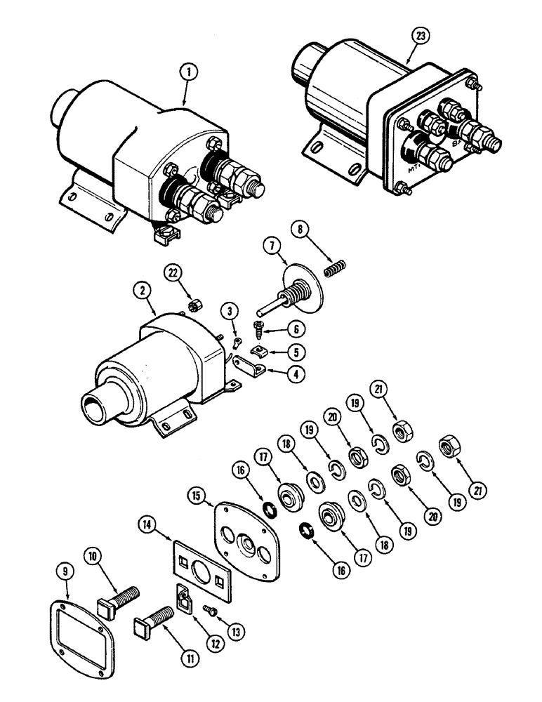 Схема запчастей Case IH 2290 - (4-138) - STARTER SOLENOID (04) - ELECTRICAL SYSTEMS