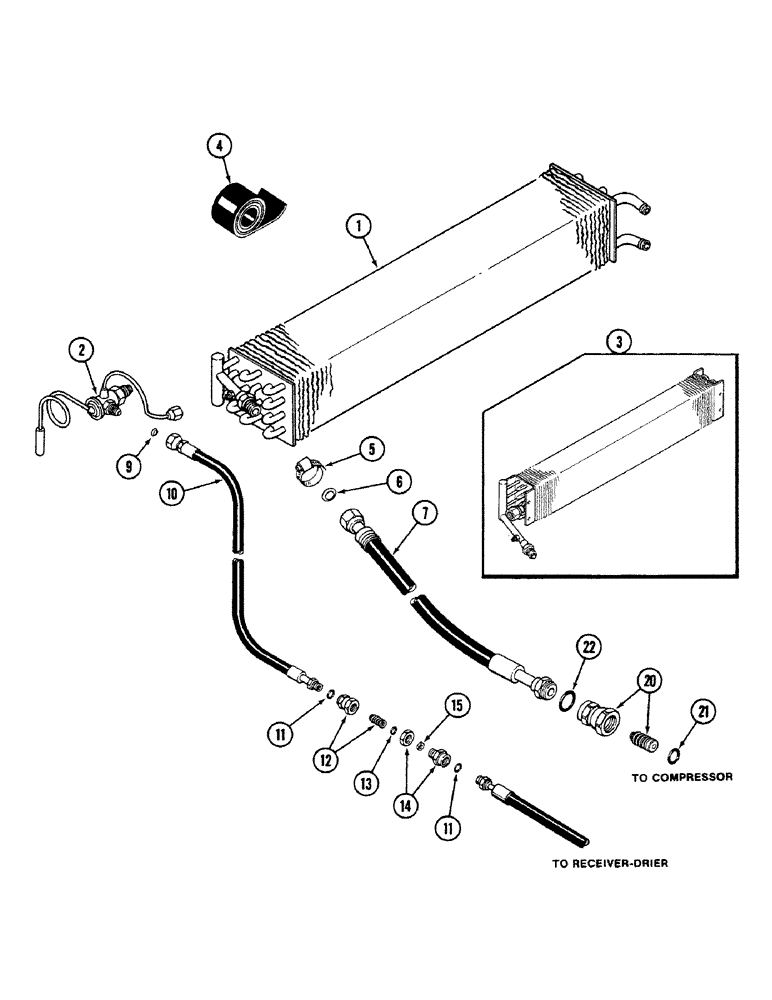 Схема запчастей Case IH 4694 - (9-474) - CAB, AIR CONDITIONING VALVE AND HOSES (09) - CHASSIS/ATTACHMENTS