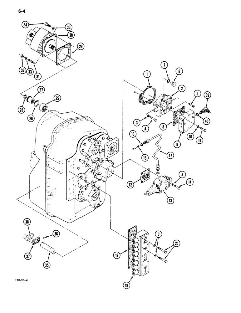 Схема запчастей Case IH 9170 - (6-04) - TRANSMISSION (06) - POWER TRAIN