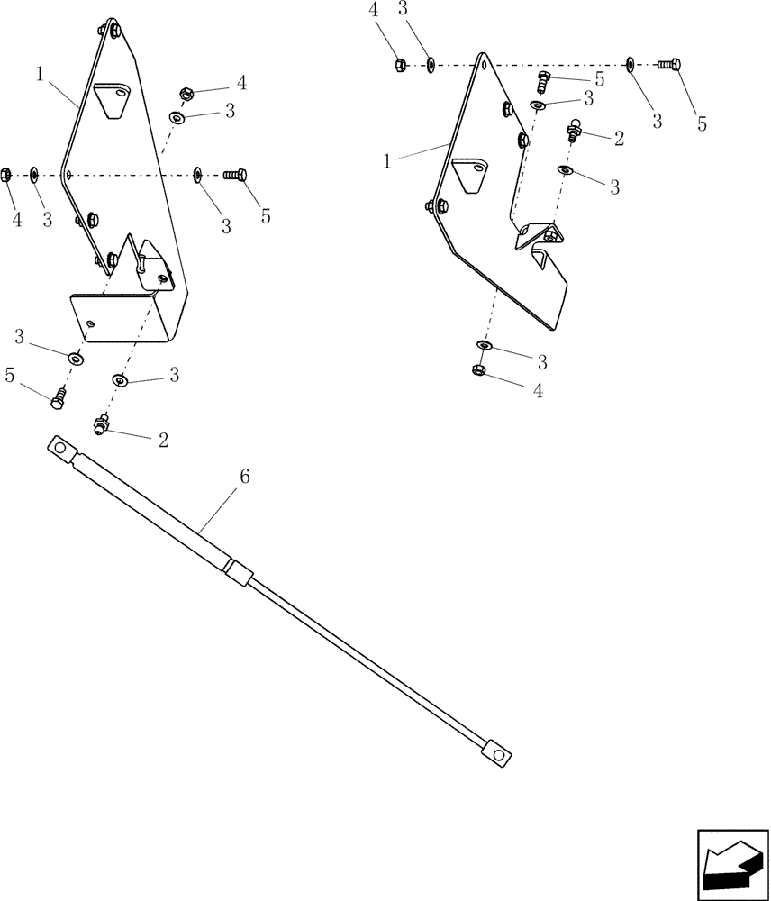 Схема запчастей Case IH 8010 - (39.100.06) - BRACKETS, SUPPORTING - FRONT (39) - FRAMES AND BALLASTING