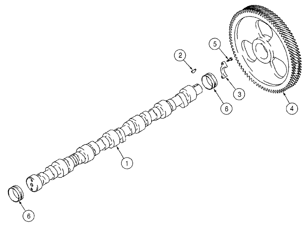 Схема запчастей Case IH TITAN 4520 - (02-045) - CAMSHAFT (01) - ENGINE