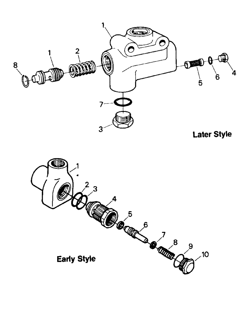 Схема запчастей Case IH ST350 - (08-12) - RELIEF VALVES (07) - HYDRAULICS