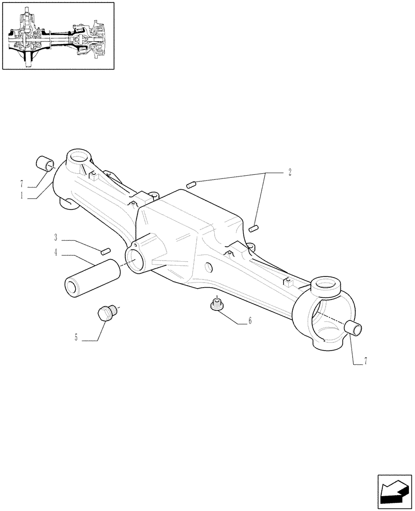 Схема запчастей Case IH MAXXUM 140 - (1.40. 6/01) - (CL.4) FRONT AXLE W/MULTI-PLATE DIFF. LOCK AND STEERING SENSOR - BOX (VAR.330408) (04) - FRONT AXLE & STEERING