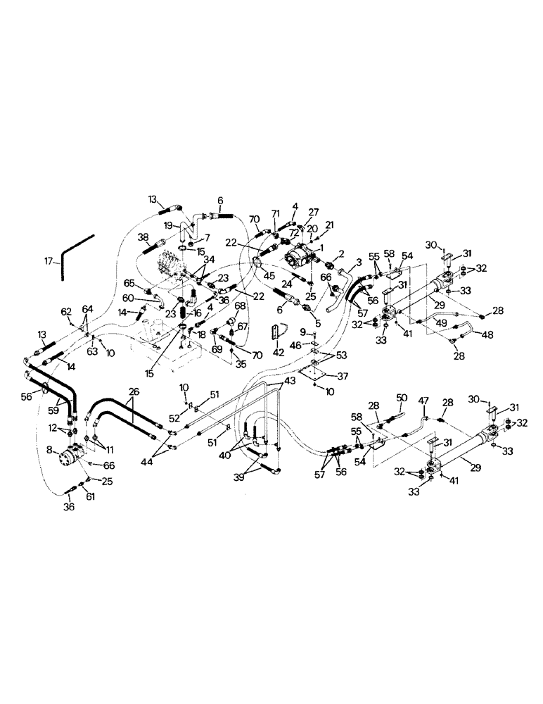 Схема запчастей Case IH KR-1225 - (08-02) - MAIN HYDRAULIC SYSTEM (07) - HYDRAULICS