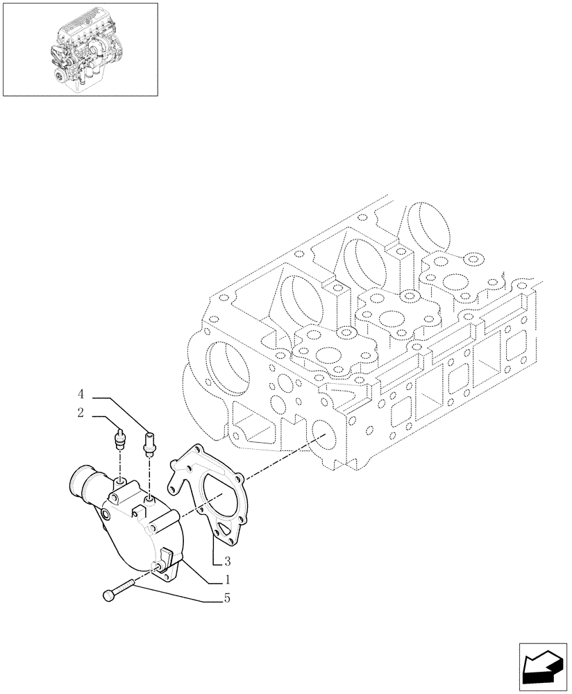 Схема запчастей Case IH STX380 - (02-54) - TEMPERATURE CONTROL (THERMOSTAT), STX & STEIGER 380 / 430 (02) - ENGINE