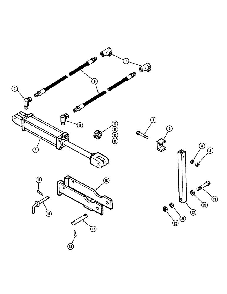 Схема запчастей Case IH 513V - (24) - HYDRAULIC LIFT ASSEMBLY 