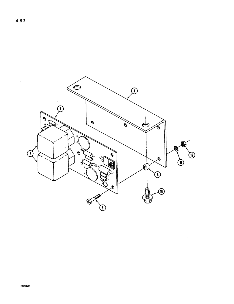 Схема запчастей Case IH 9260 - (4-082) - TIME BASE FLASHER (04) - ELECTRICAL SYSTEMS