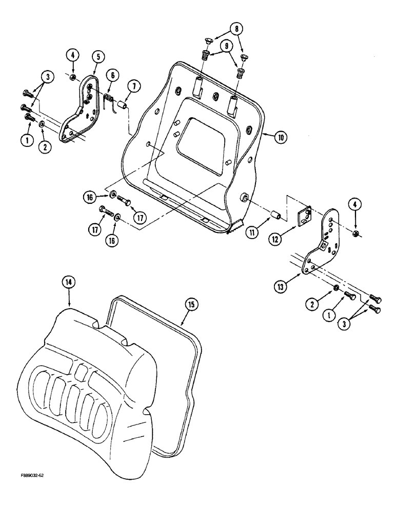 Схема запчастей Case IH STEIGER - (9-050) - SEAT, MECHANICAL SUSPENSION, ROPS (09) - CHASSIS/ATTACHMENTS