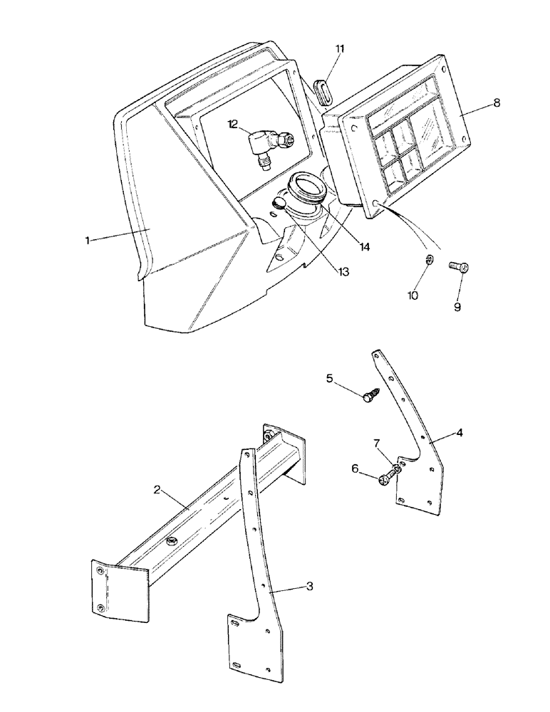 Схема запчастей Case IH 1390 - (N-11) - INSTRUMENT PANEL AND SUPPORT (08) - SHEET METAL