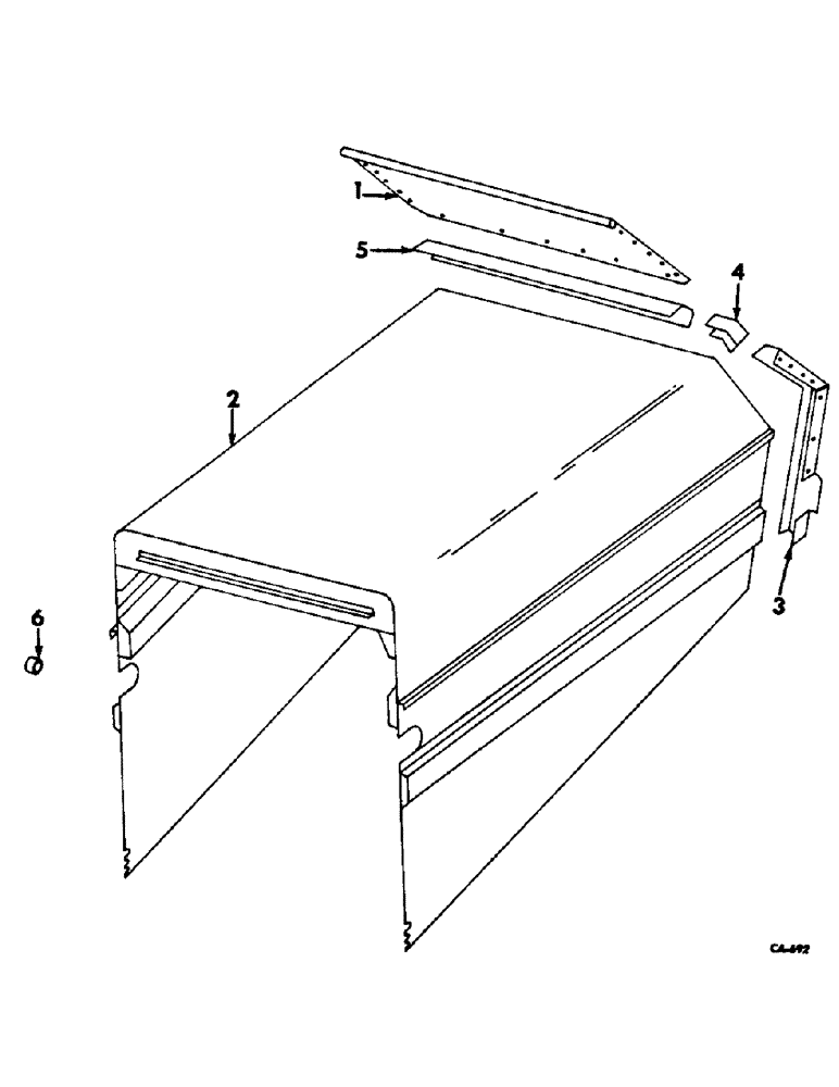 Схема запчастей Case IH 315 - (R-05) - SEPARATOR, SEPARATOR HOOD Separation