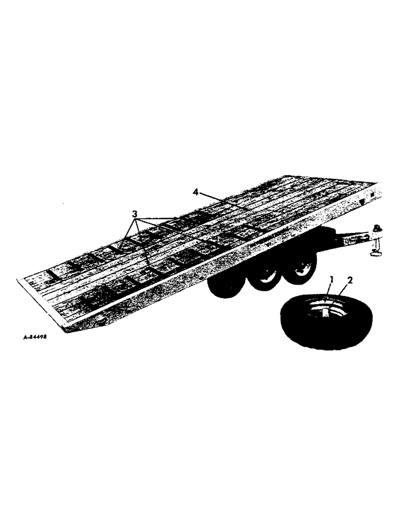 Схема запчастей Case IH VARIOUS - (B-177) - SPARE WHEEL, TRACTOR CLEATS AND FLOOR BOARDS 