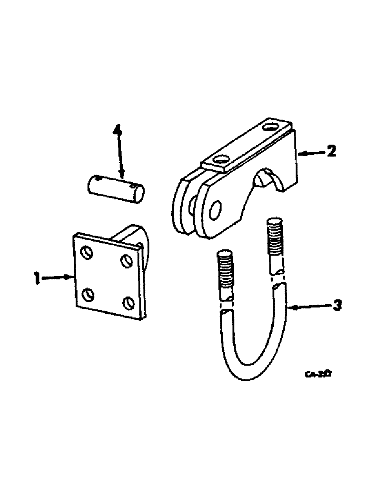 Схема запчастей Case IH 480 - (S-31) - WHEEL AXLE CLAMP ATTACHMENT, MULCHER TO 4 IN. AXLE 