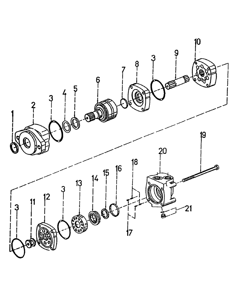 Схема запчастей Case IH 7000 - (B02-05) - HYDRAULIC MOTOR, 2000 CHAR-LYNN, 24 CUBIC INCH Hydraulic Components & Circuits