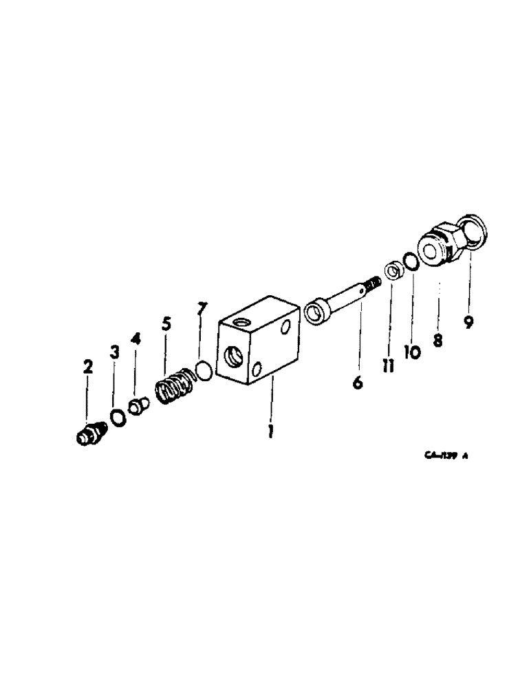 Схема запчастей Case IH 454 - (07-42[1]) - DRIVE TRAIN, FOOT-N-INCH AND DECELERATOR VALVE (04) - Drive Train