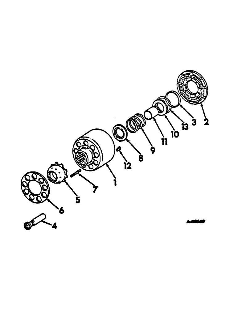 Схема запчастей Case IH 474 - (07-12) - MOTOR CYLINDER BLOCK (04) - Drive Train