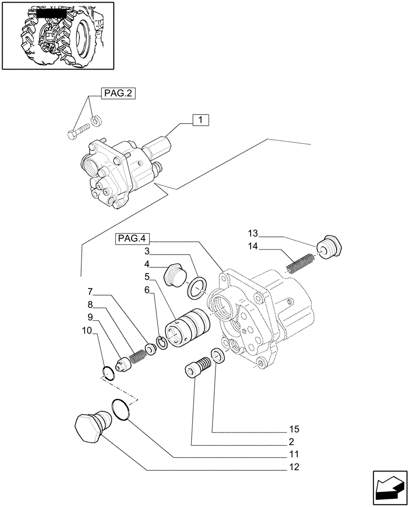 Схема запчастей Case IH JX1085C - (1.82.4[01]) - LIFTER DISTRIBUTOR AND VALVES - BREAKDOWN (07) - HYDRAULIC SYSTEM