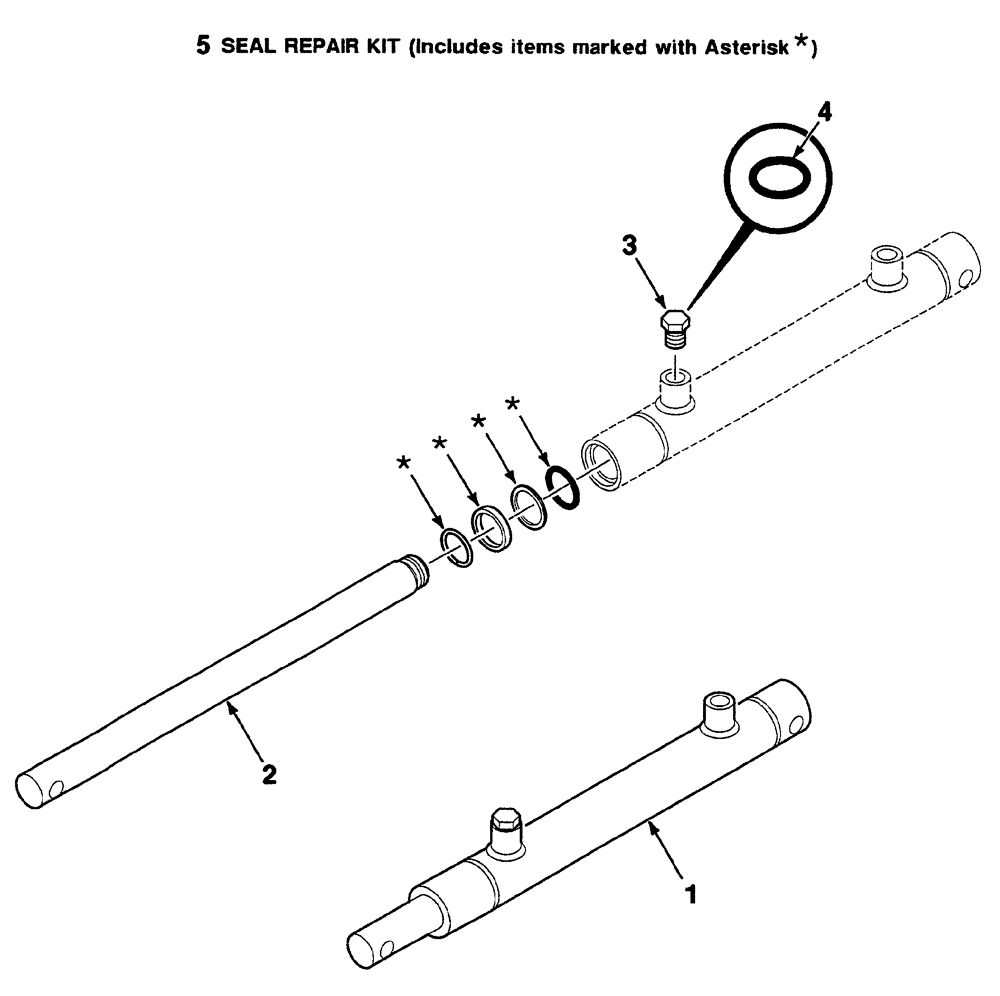 Схема запчастей Case IH 325 - (8-34) - HYDRAULIC CYLINDER ASSEMBLY - REEL (SLAVE) (35) - HYDRAULIC SYSTEMS