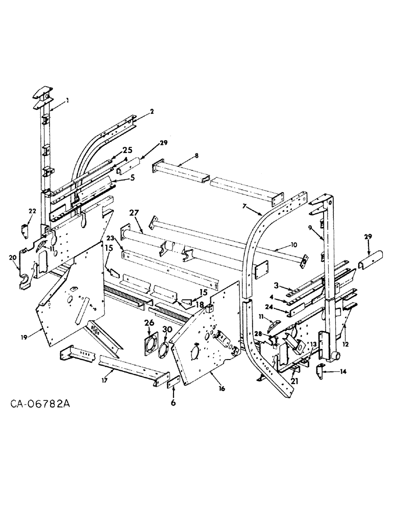 Схема запчастей Case IH 2400 - (B-05) - MAIN FRAME AND CONNECTIONS (39) - FRAMES AND BALLASTING