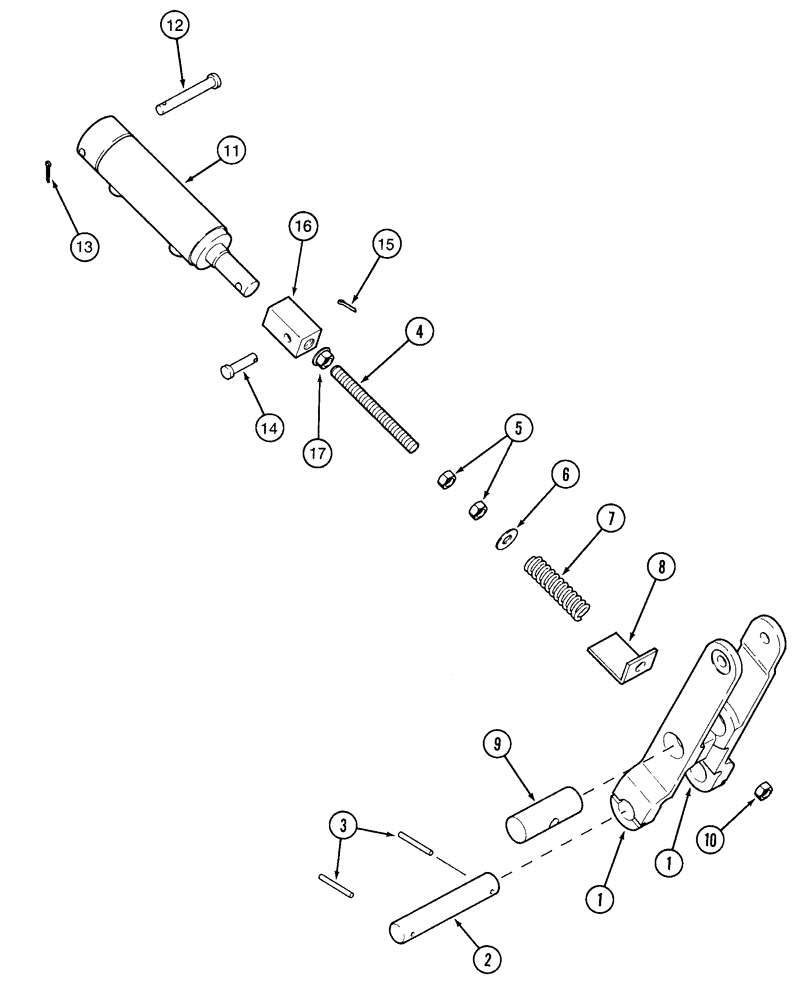 Схема запчастей Case IH 2155 - (9C-26) - REAR FAN PULLEY LINKAGE (15) - HANDLING SYSTEM