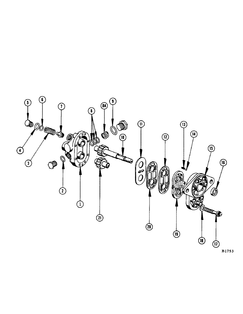 Схема запчастей Case IH 960 - (276[1]) - HYDRAULIC PUMP F79197 BEFORE NO. 8334601 (35) - HYDRAULIC SYSTEMS