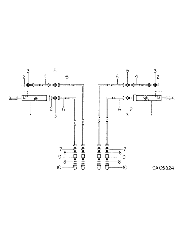 Схема запчастей Case IH 153 - (AP-06) - HYDRAULIC CONNECTIONS, UNITS X AND Y 