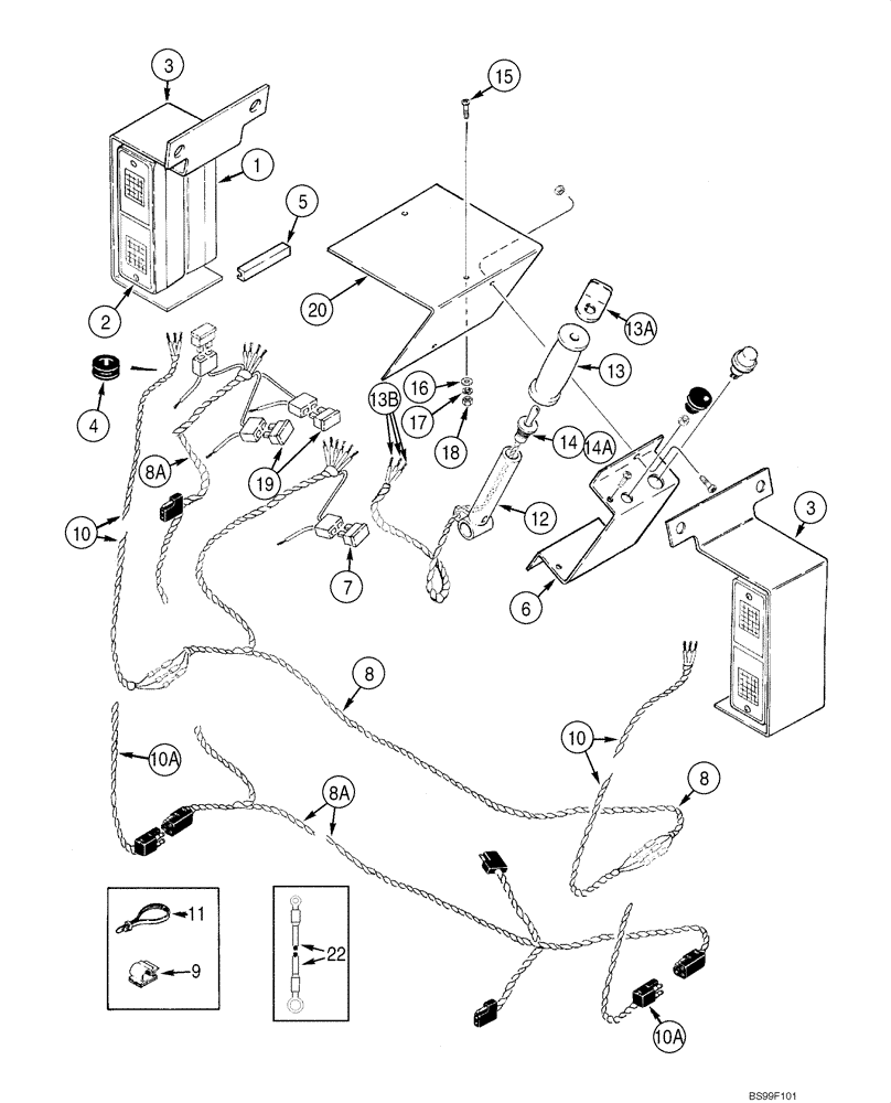 Схема запчастей Case IH 1840 - (04-12A) - ROAD LAMPS AND WIRING (04) - ELECTRICAL SYSTEMS