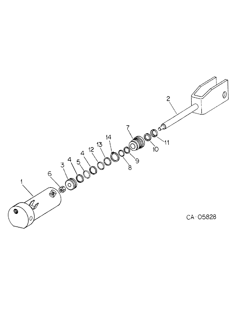 Схема запчастей Case IH 500 - (E-45) - HYDRAULIC CYLINDER, 3 X 12 DOUBLE ACTING 