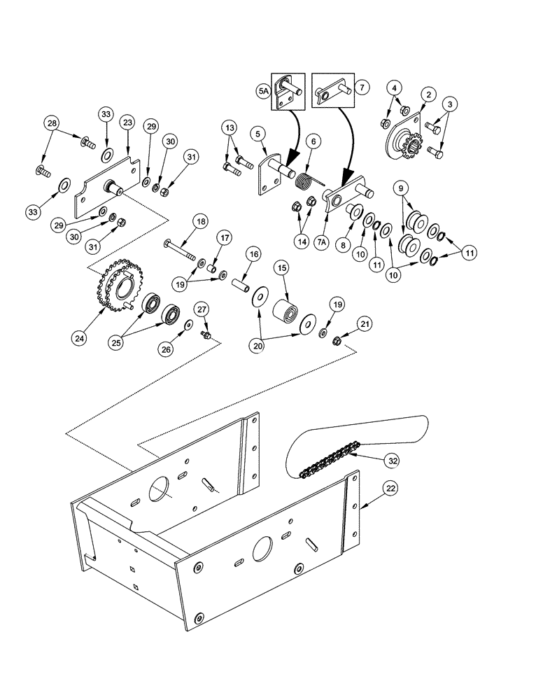 Схема запчастей Case IH 1200 - (L.10.B[01]) - ADVANCED SEED METER DRIVE (BSN CBJ025507) MOUNTED STACKER (BSN CBJ025518) L - Field Processing