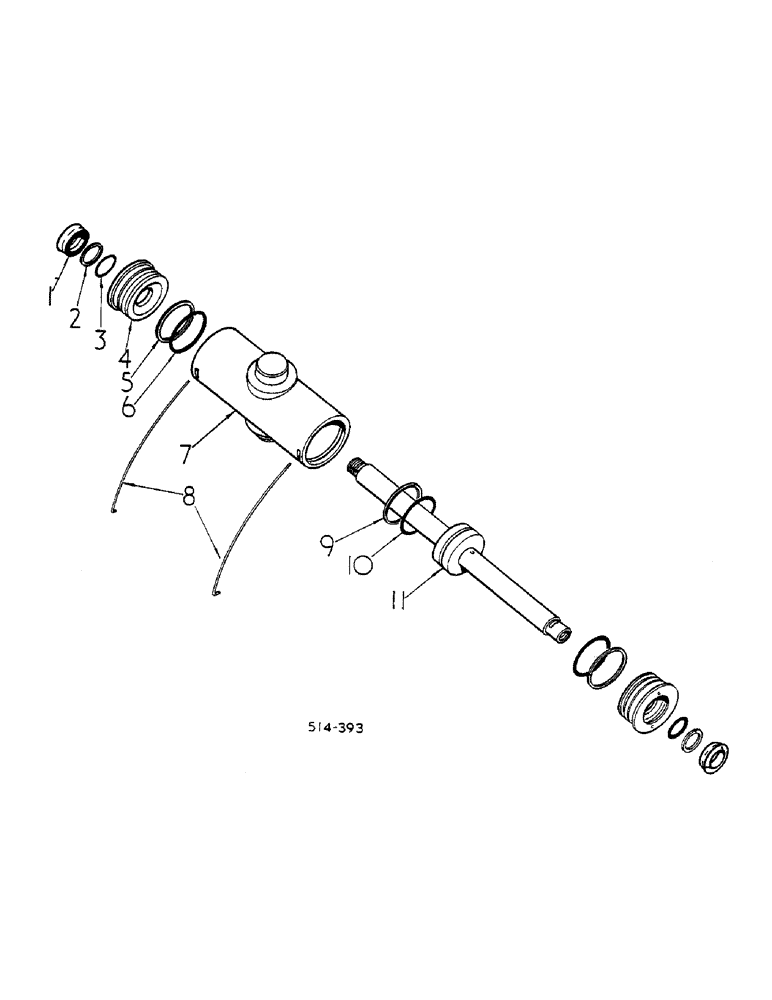 Схема запчастей Case IH 258 - (10-006) - POWER STEERING CYLINDER (07) - HYDRAULICS