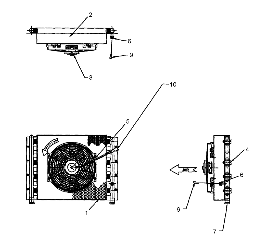 Схема запчастей Case IH 1250 - (35.752.04) - HYDRAULICS - OIL COOLER 409312A1 (35) - HYDRAULIC SYSTEMS