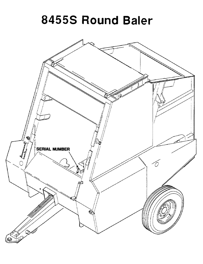Схема запчастей Case IH 8455 - (1-2) - SERIAL NUMBER LOCATION (00) - GENERAL