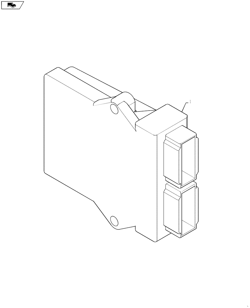 Схема запчастей Case IH 610 - (55.640.01) - UNLOAD DETECT MODULE (55) - ELECTRICAL SYSTEMS