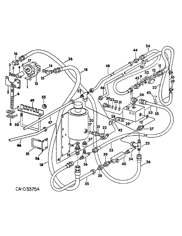 Схема запчастей Case IH 500 - (B-41) - HYDRAULIC BLOWER DRIVE, FOR 6 ROW WIDE DOUBLE ROW, 12 AND 16 ROW 