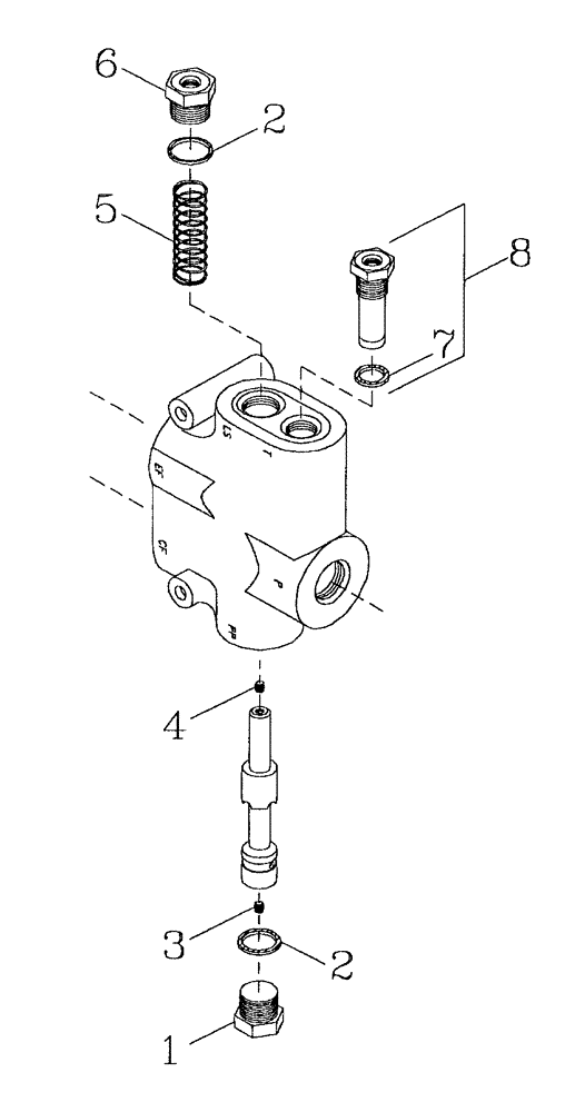 Схема запчастей Case IH AUSTOFT - (B03[02]) - HYDRAULIC PRIORITY VALVA Hydraulic Components & Circuits