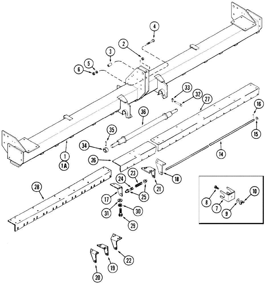 Схема запчастей Case IH 5400 - (9-008) - MAIN FRAME, MULCH-TILL, 7-1/2 INCH ROW SPACING (GRAIN DRILLS ASN CKB0030001) (09) - CHASSIS