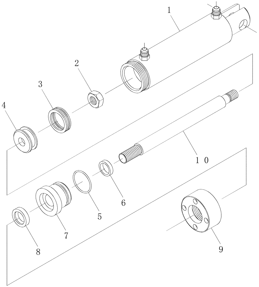 Схема запчастей Case IH 7700 - (B02.03[01]) - Hydraulic Cylinder {Sidetrim Knives Std&45°} (35) - HYDRAULIC SYSTEMS