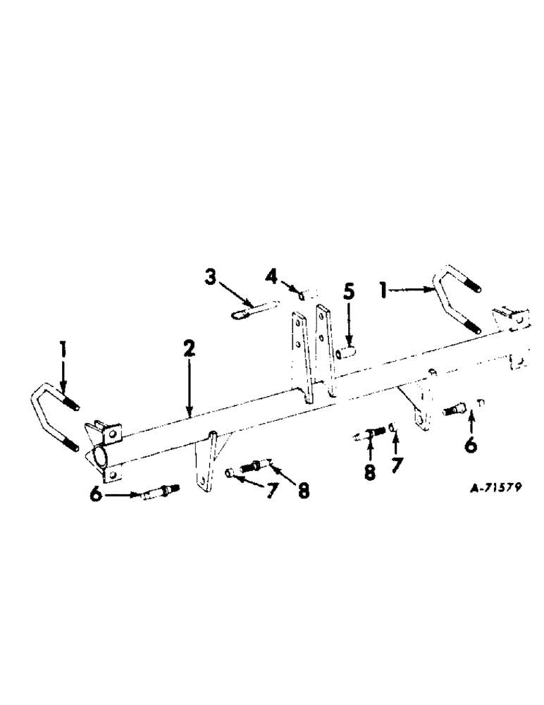 Схема запчастей Case IH 663 - (AD-03[A]) - THREE-POINT HITCH 