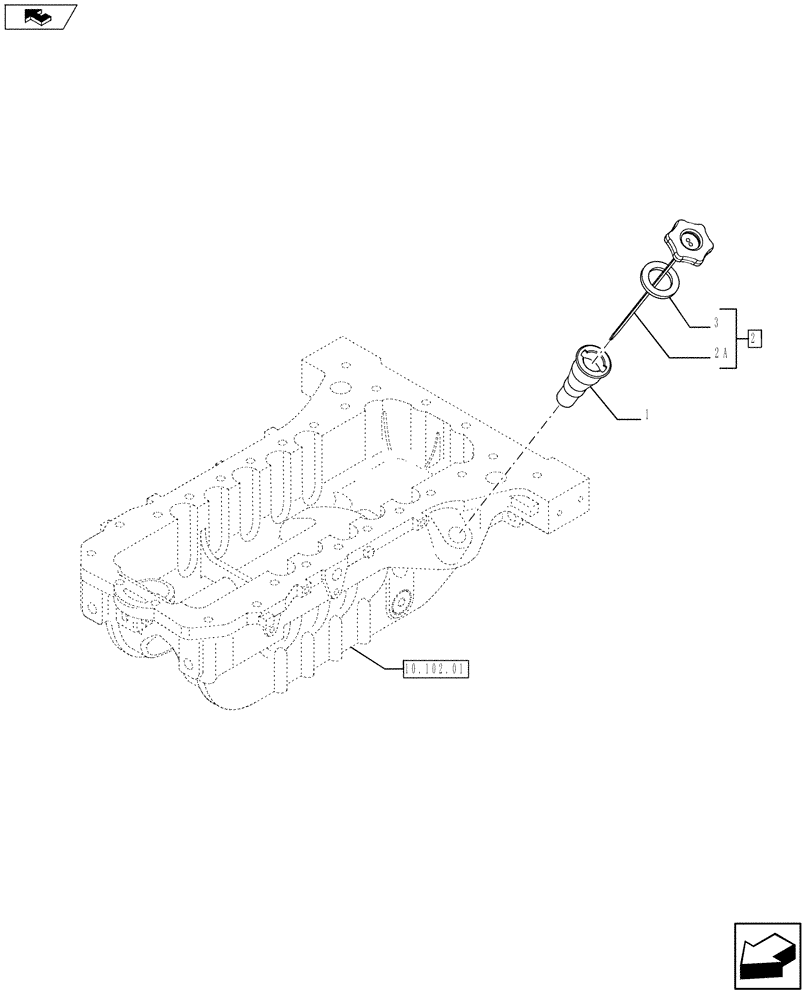 Схема запчастей Case IH F4DFE413C A003 - (10.304.01[01]) - PUMP, ENGINE OIL & RELATED PARTS (2854346) (10) - ENGINE