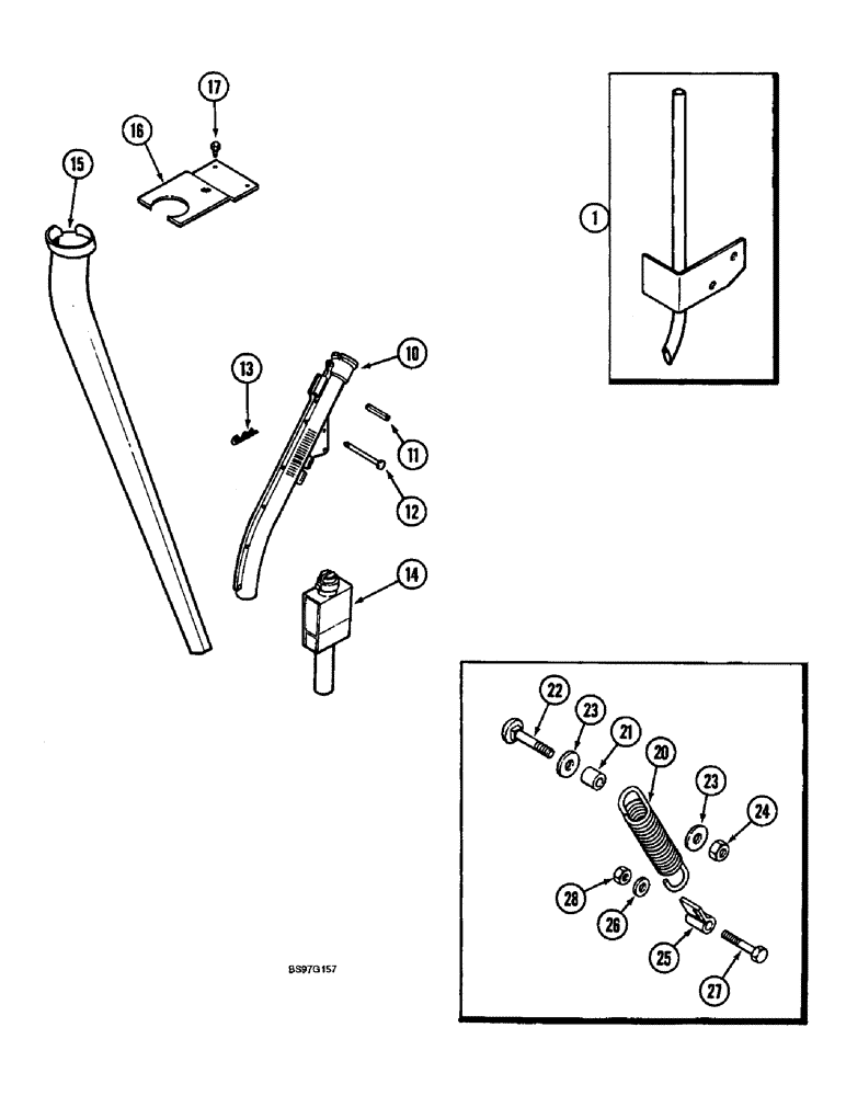 Схема запчастей Case IH 900 - (9-296) - FERTILIZER APPLICATOR, FOR COU-TILL ATTACHMENT (09) - CHASSIS/ATTACHMENTS