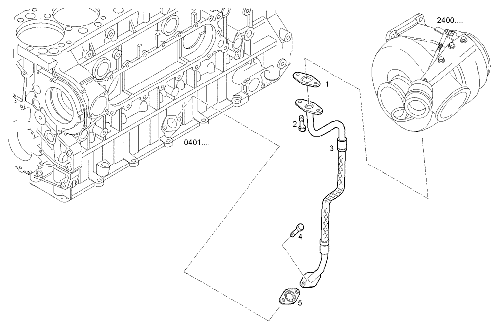 Схема запчастей Case IH F3AE0684N E907 - (3065.017) - RETURN OIL LINE 